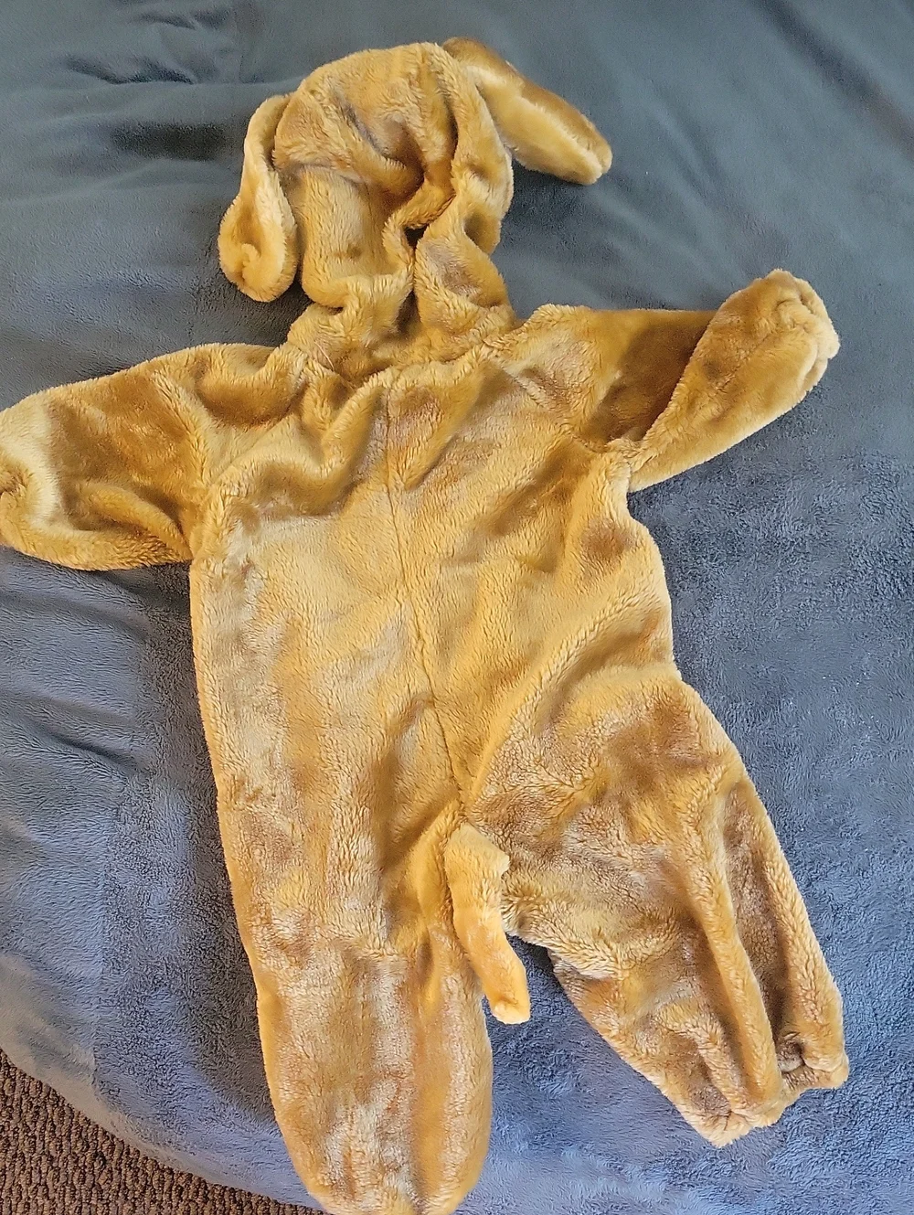 Dress Up America, Plush Puppy Hooded One-Piece Romper - Brown Size 2 Costume